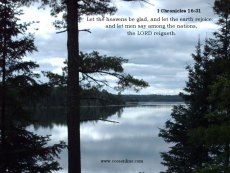 Christian wallpaper - lake landscape