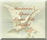 Marianne's Space Serene Site Award for Christian Websites